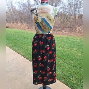 Vtg y2k Blair winter floral midi skirt XL